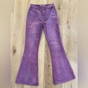 Idyllwind Miranda Lambert Jeans Women’s Size 4 Purple Wide Flares Corduroy
